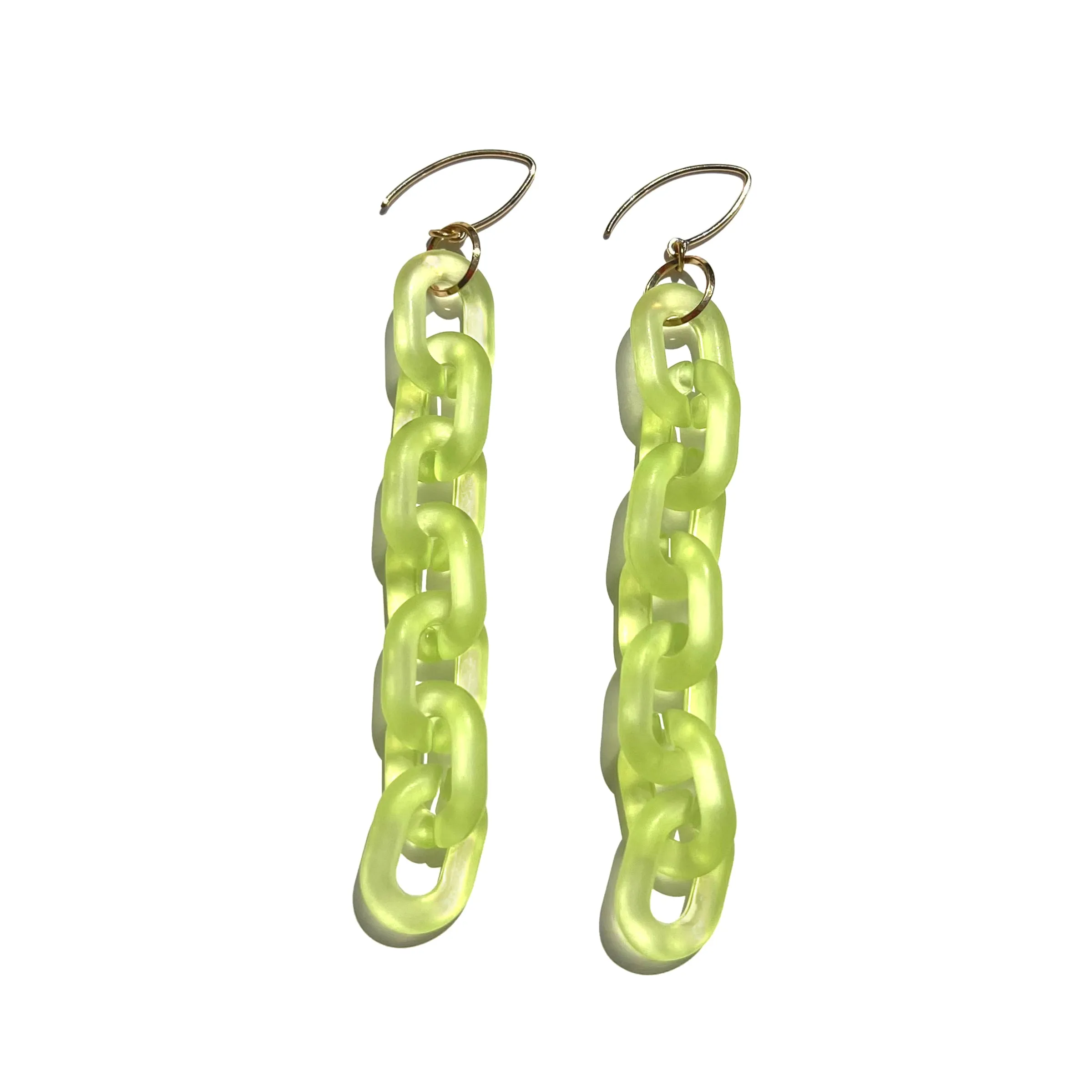 MPR x THE IMAGINARIUM: Bubble Mini Oval Smoky Lime Earrings