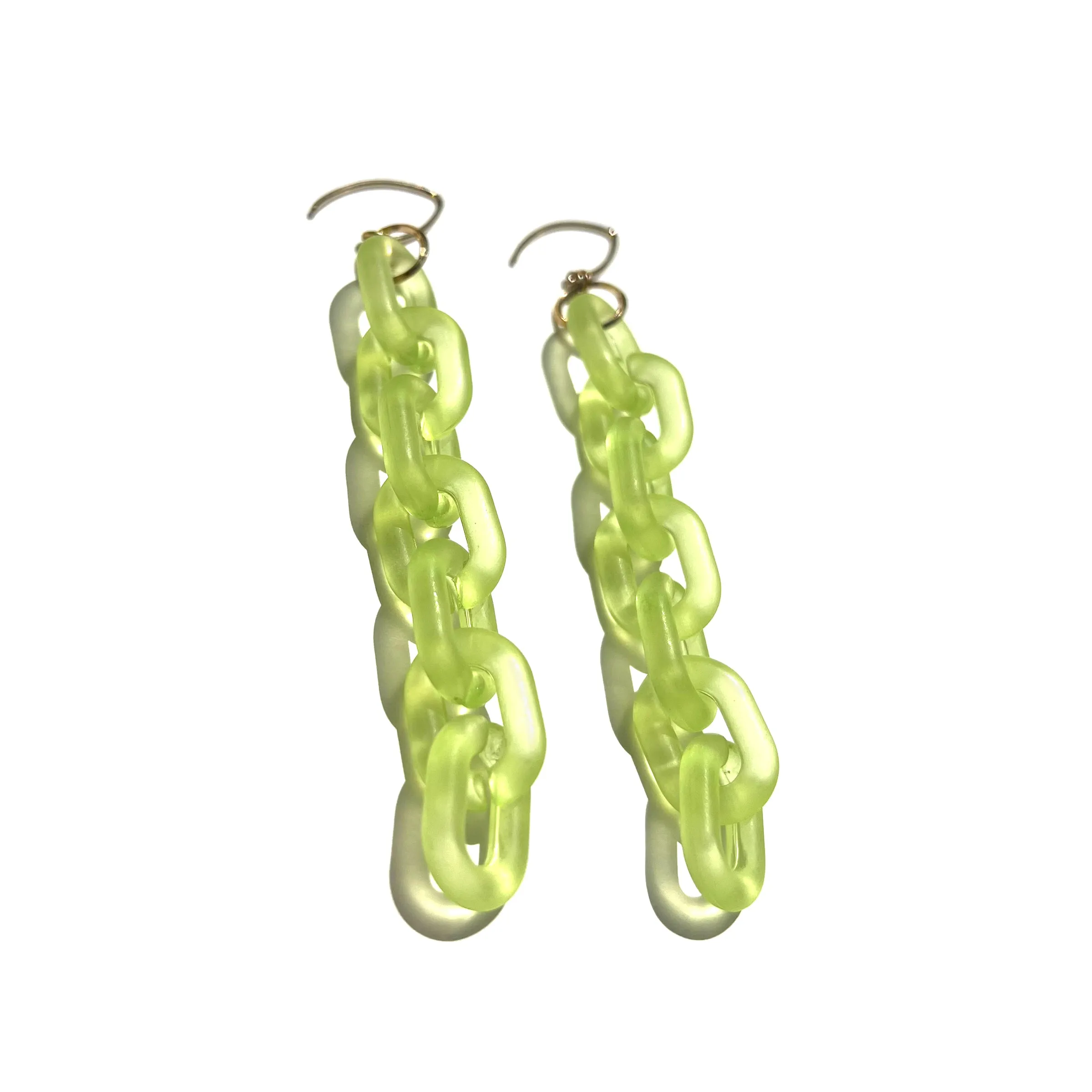 MPR x THE IMAGINARIUM: Bubble Mini Oval Smoky Lime Earrings