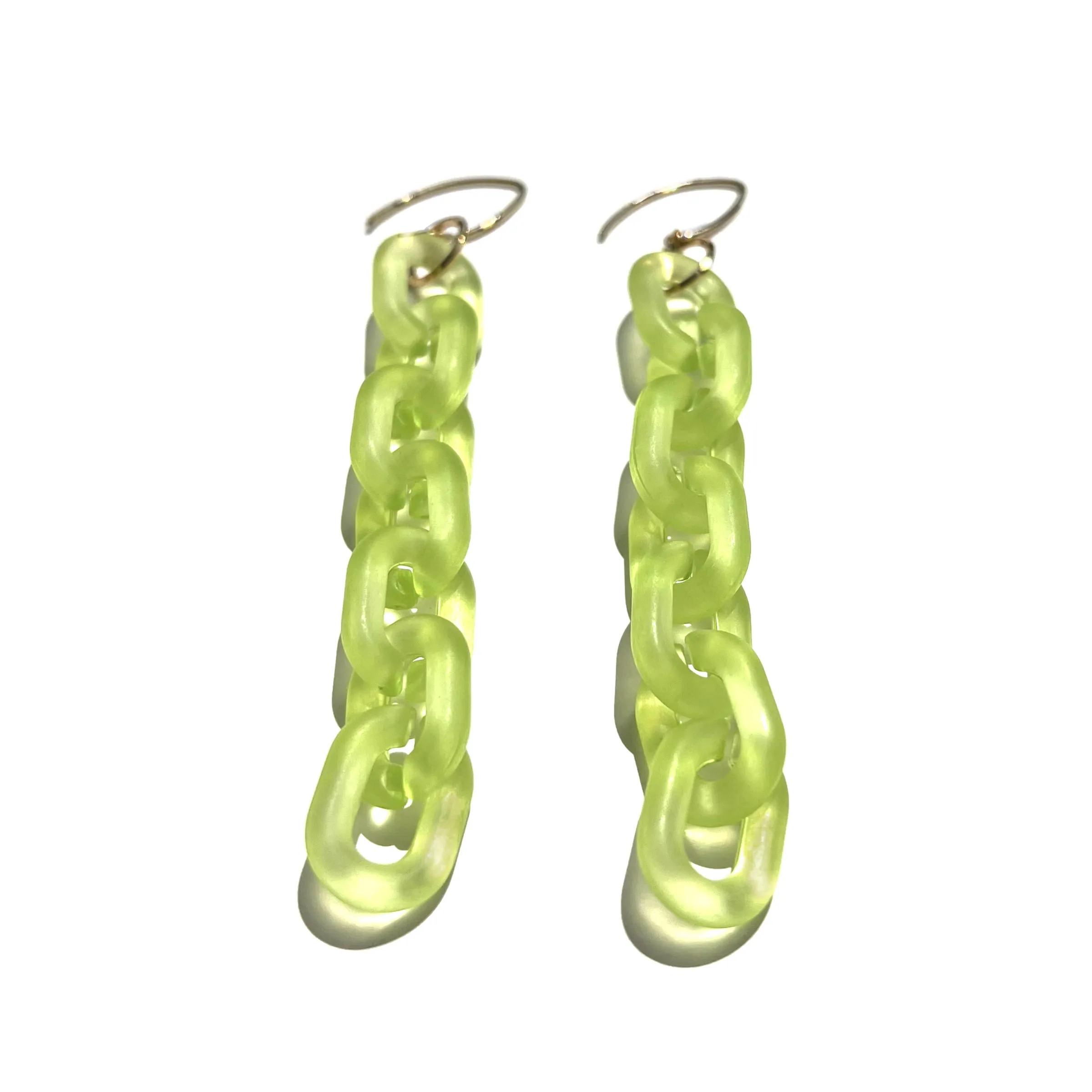 MPR x THE IMAGINARIUM: Bubble Mini Oval Smoky Lime Earrings