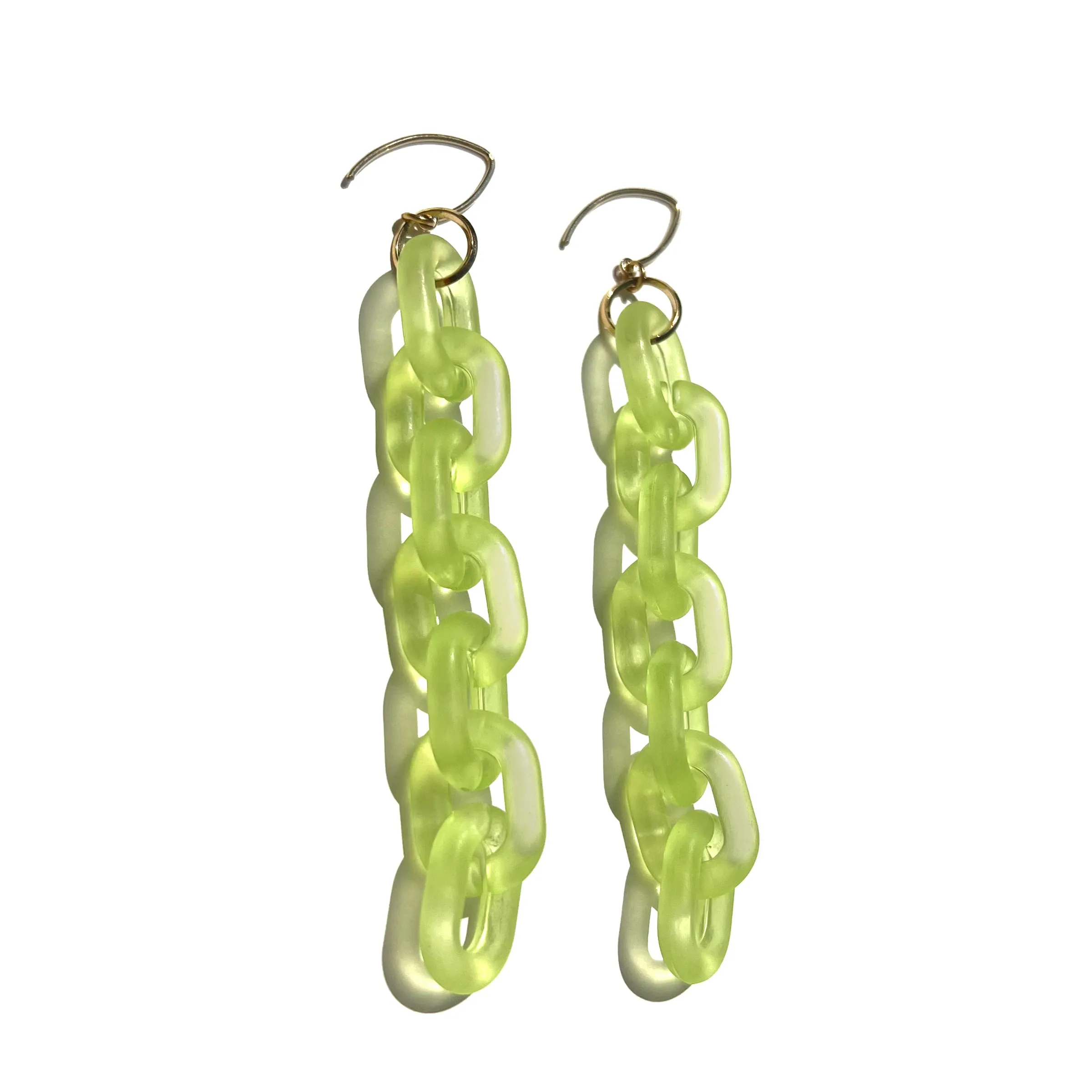 MPR x THE IMAGINARIUM: Bubble Mini Oval Smoky Lime Earrings