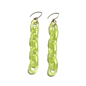 MPR x THE IMAGINARIUM: Bubble Mini Oval Smoky Lime Earrings