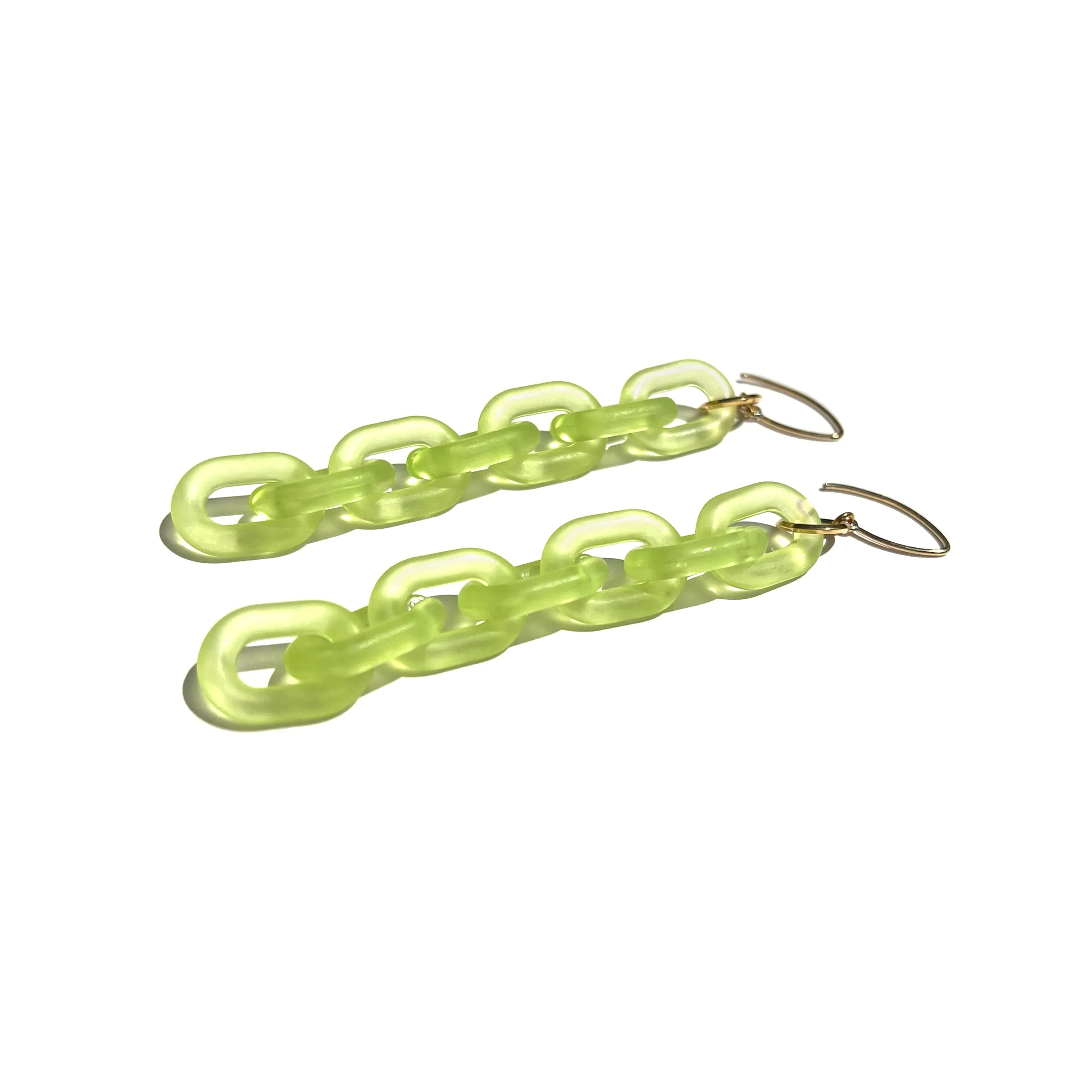MPR x THE IMAGINARIUM: Bubble Mini Oval Smoky Lime Earrings