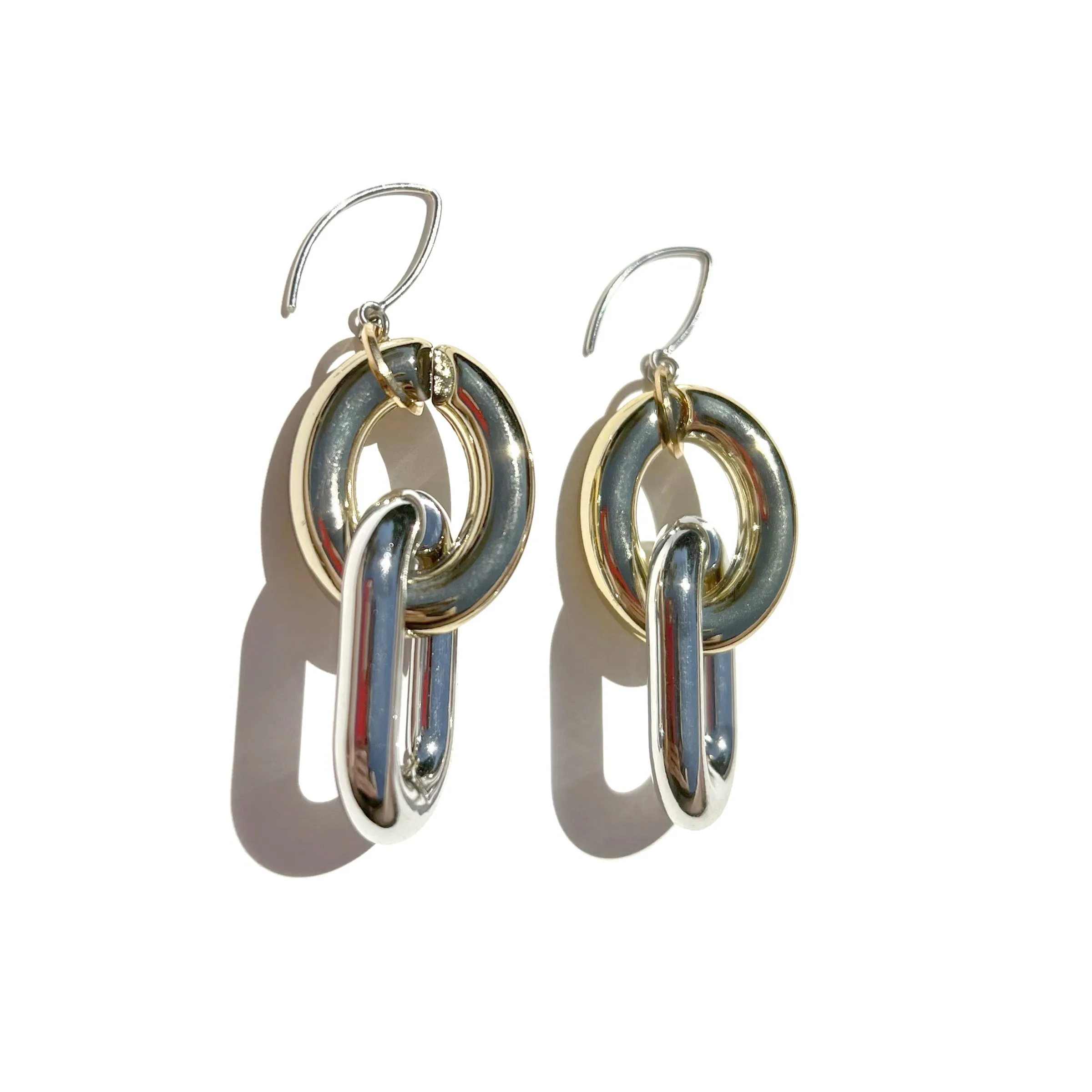 MPR x THE IMAGINARIUM: Bubble Oval Deco Gold Silver Earrings