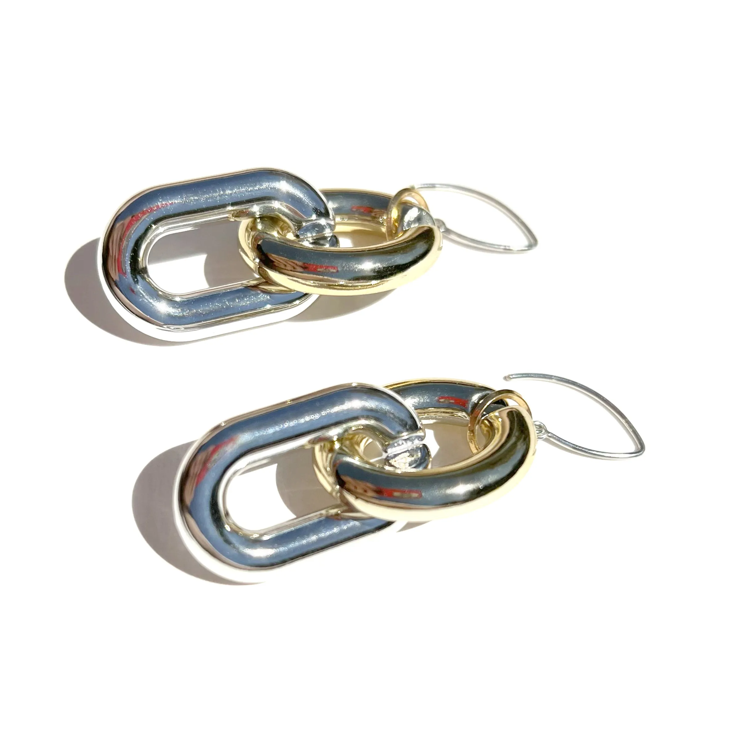 MPR x THE IMAGINARIUM: Bubble Oval Deco Gold Silver Earrings