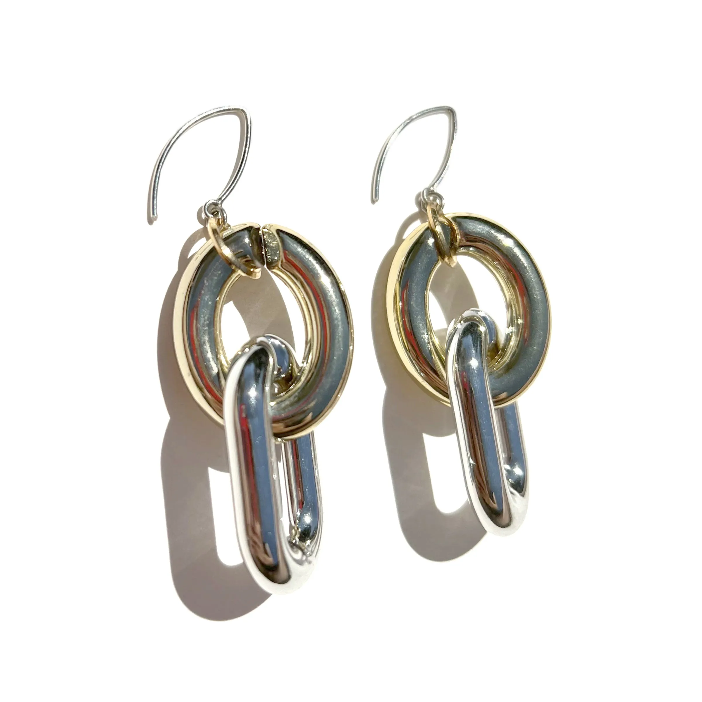 MPR x THE IMAGINARIUM: Bubble Oval Deco Gold Silver Earrings