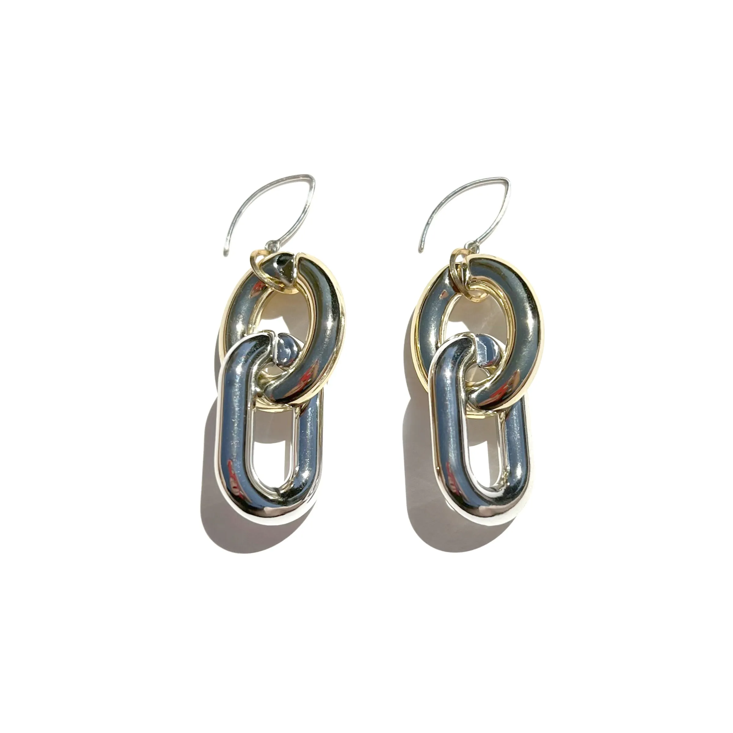 MPR x THE IMAGINARIUM: Bubble Oval Deco Gold Silver Earrings