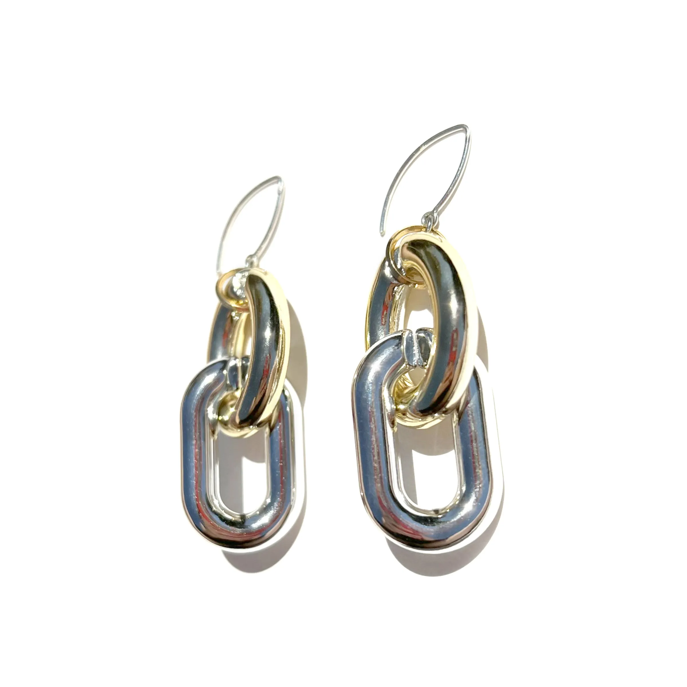MPR x THE IMAGINARIUM: Bubble Oval Deco Gold Silver Earrings