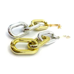 MPR x THE IMAGINARIUM: Chain Triple LG Links in Gold Silver with Posts