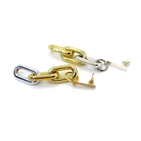 MPR x THE IMAGINARIUM: Chain Triple Links in Gold Silver with Posts
