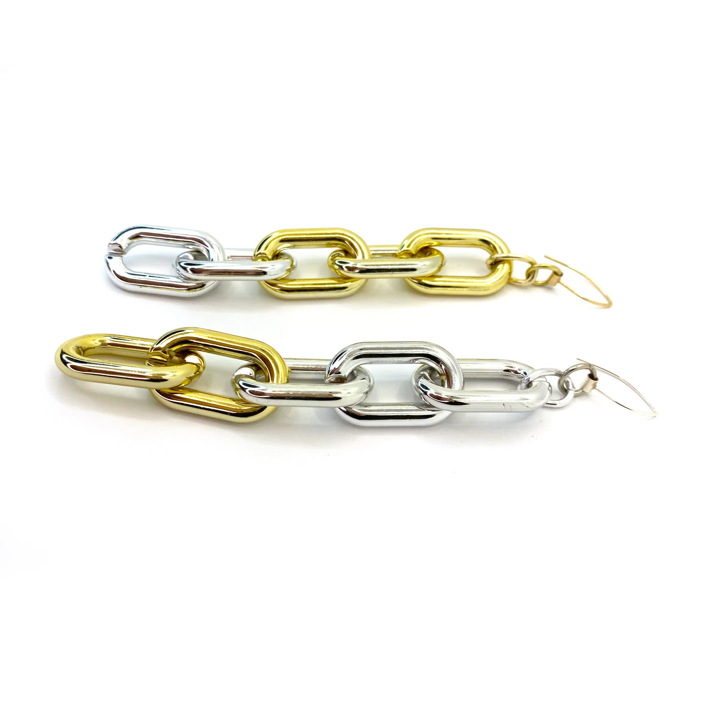 MPR x THE IMAGINARIUM: Mylar Balloon Chain Medium Link Hooks in Asymmetrical Two-Tone