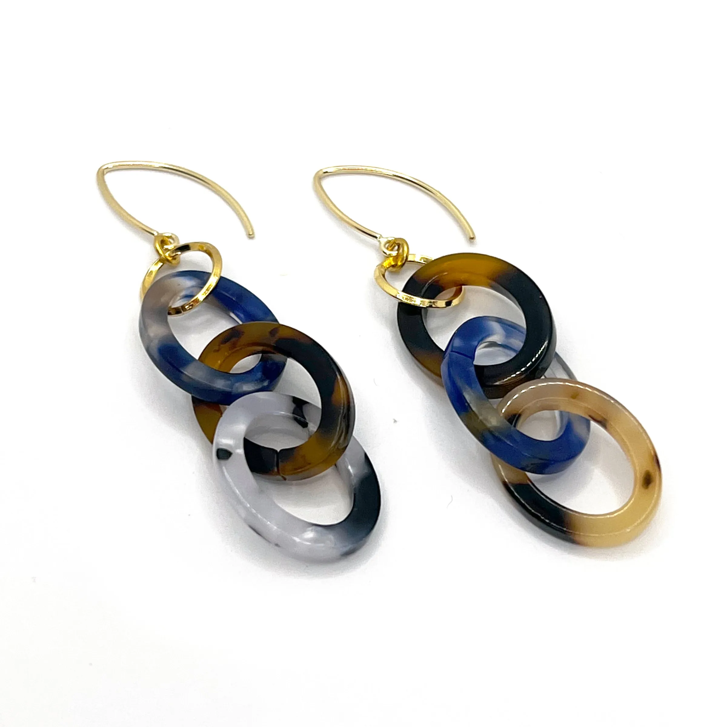 MPR x THE IMAGINARIUM: Tortoise Small Chain Link Hooks in Lapis