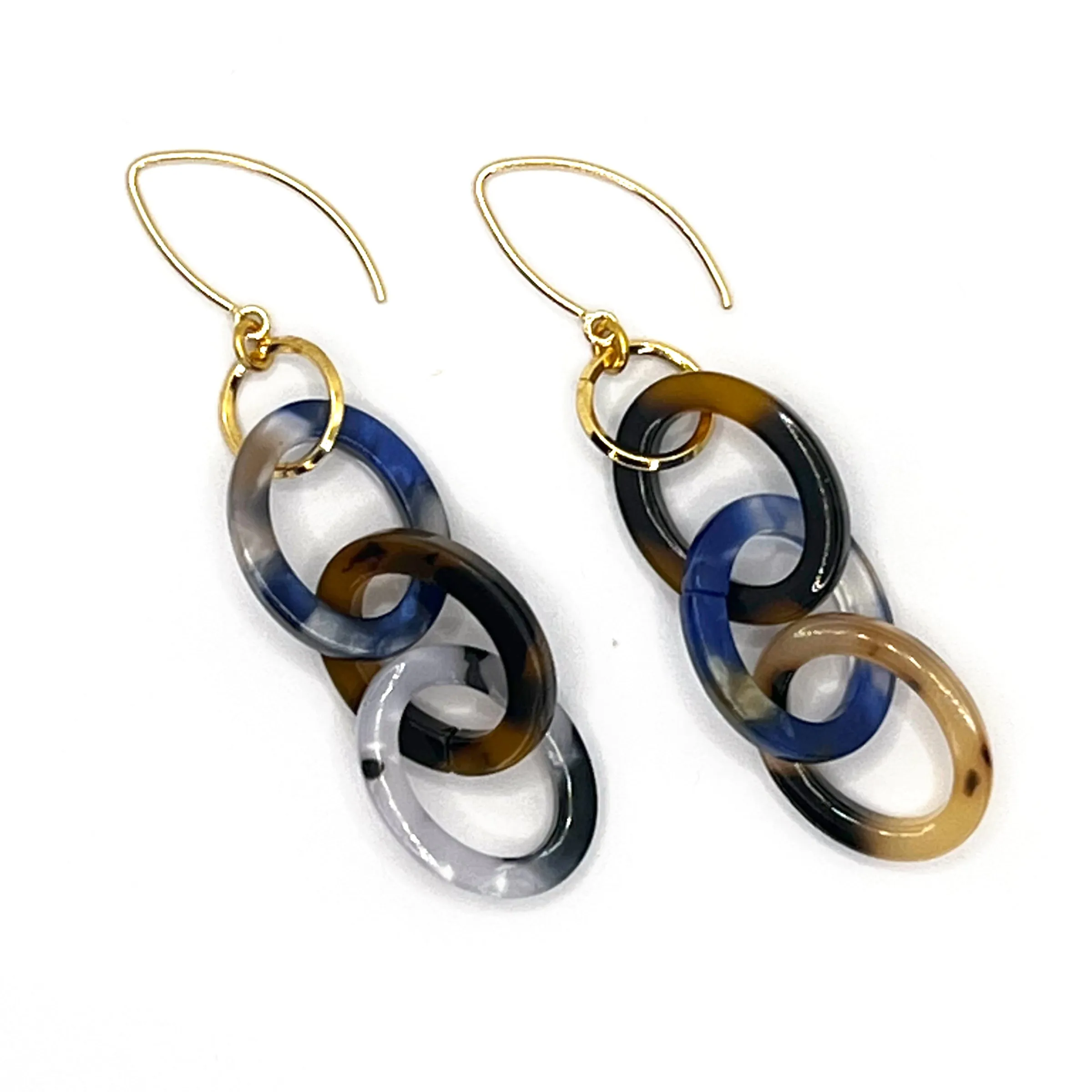 MPR x THE IMAGINARIUM: Tortoise Small Chain Link Hooks in Lapis