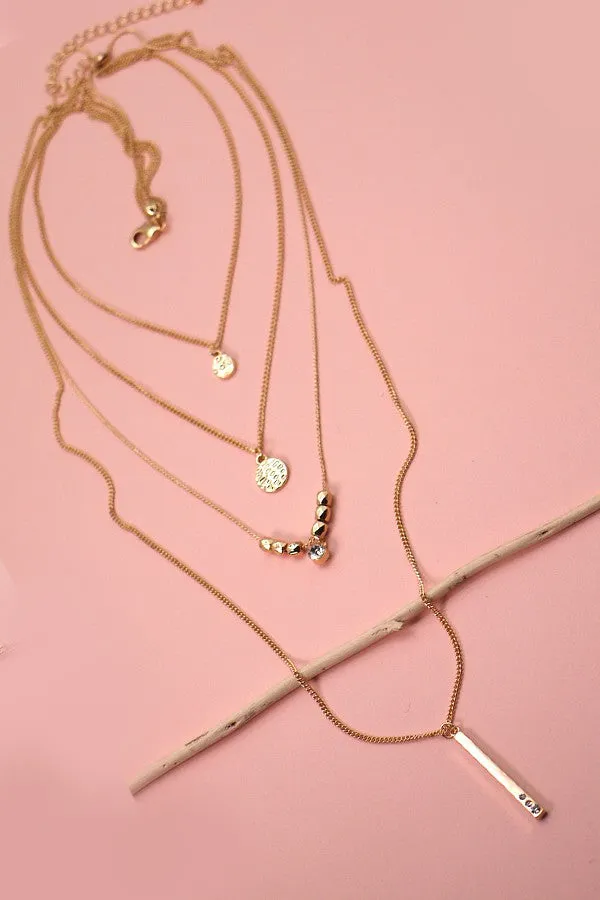 Multi-Layer Charm Necklace