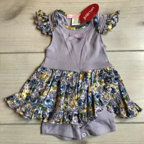 NEW Baby Nay Lavender Floral Print Romper
