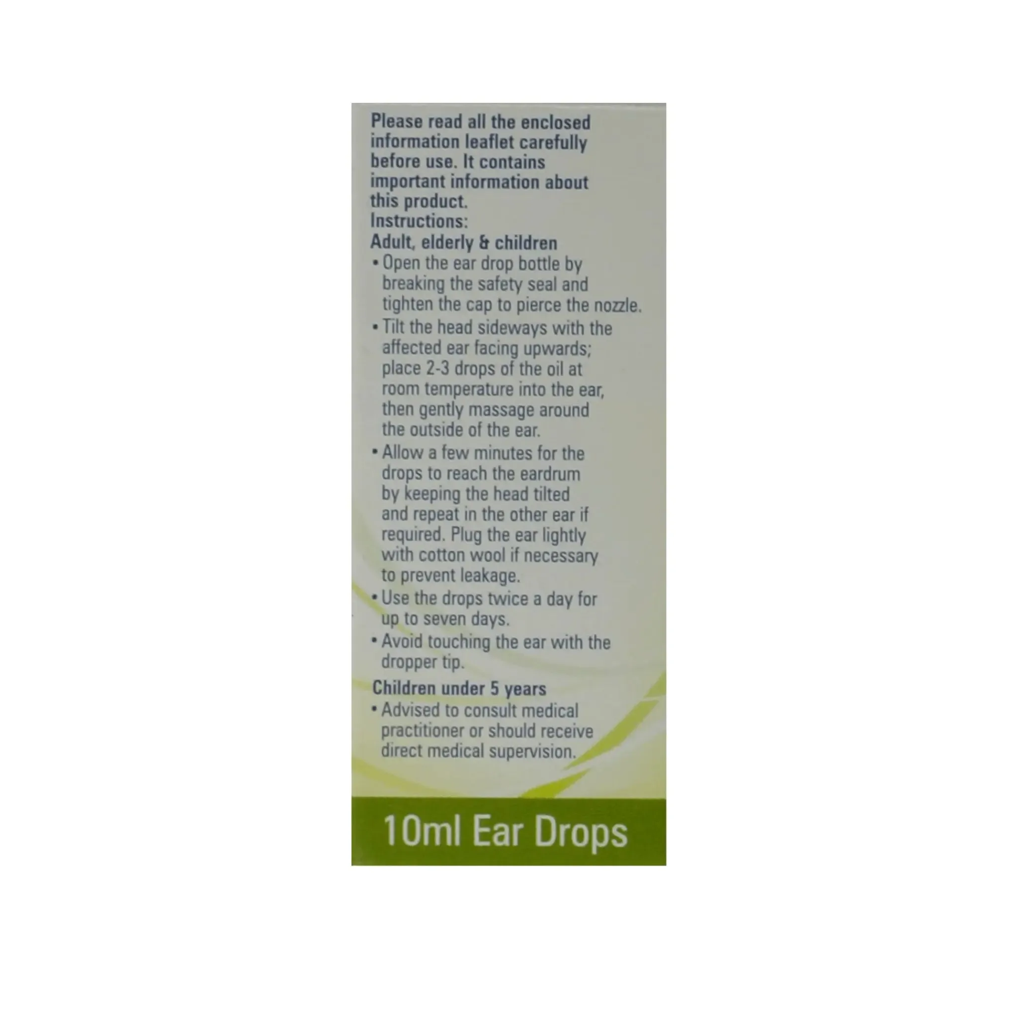 Olive Oil Ear Drops-10ml