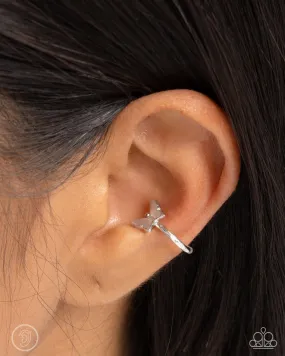 Open Door Jewelry - Aerial Attitude - Silver Post Earrings - Paparazzi Accessories