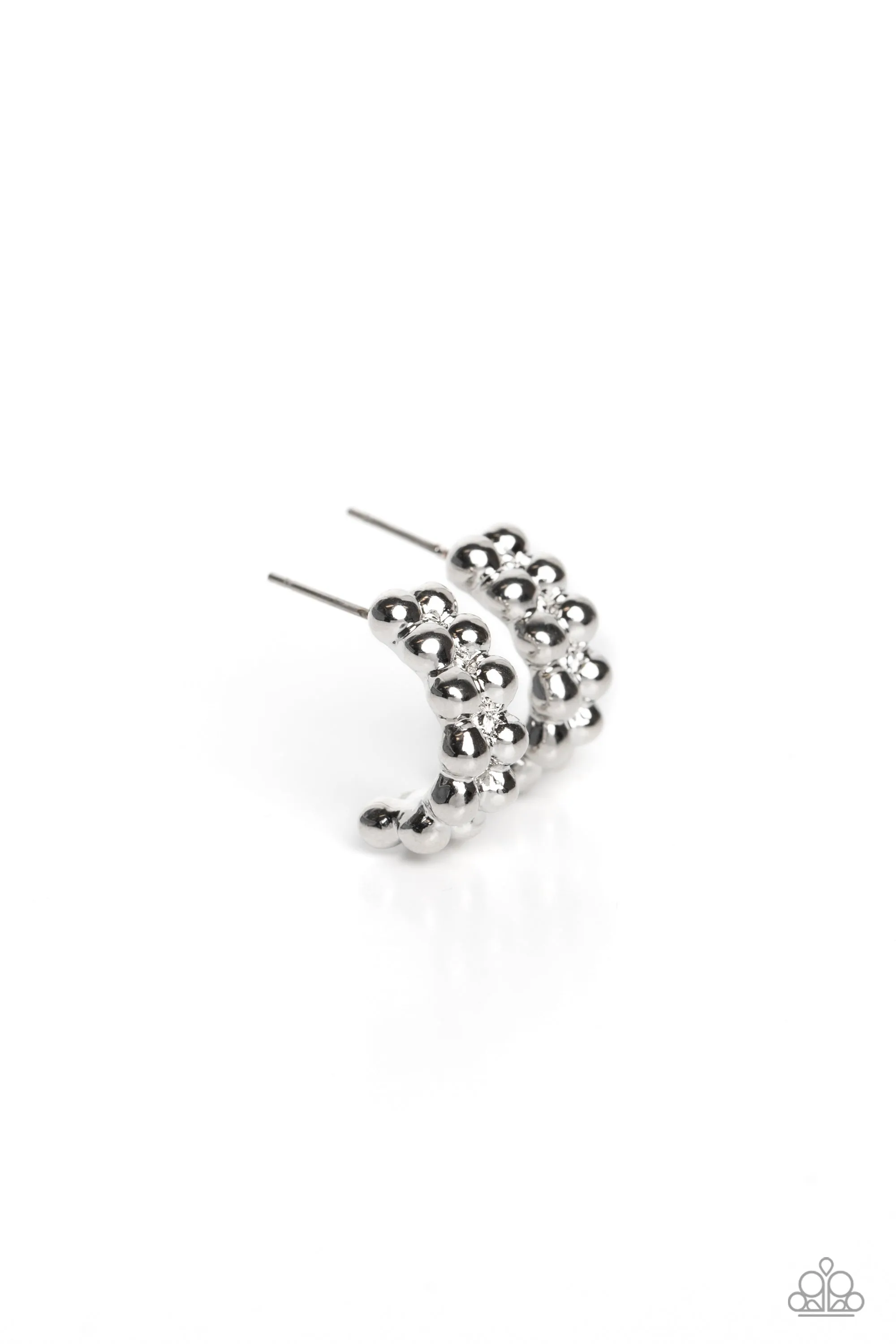 Open Door Jewelry - Bubbling Beauty - Silver Earrings - Paparazzi Accessories