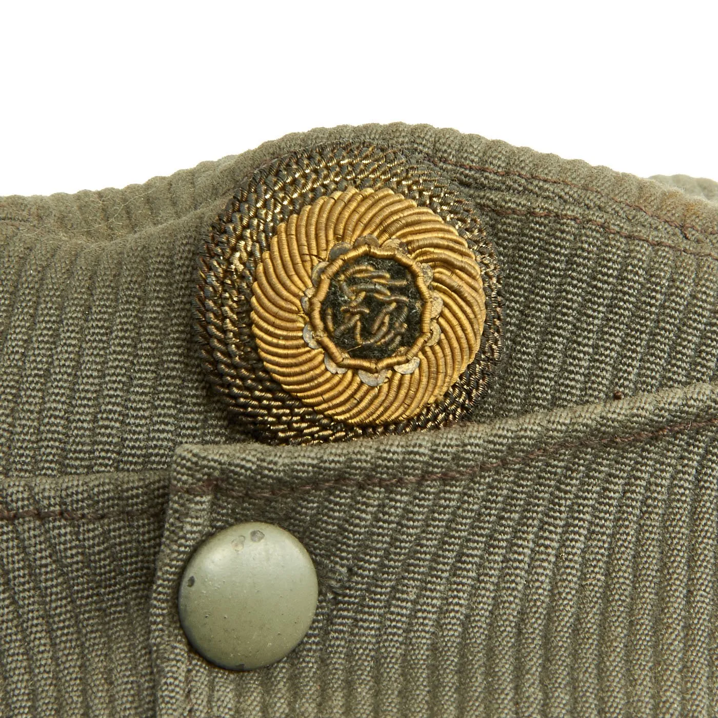 Original Austrian WWI Mountain Infantry Officer M1915 Field Cap with Edelweiss Patch - Landesschützen