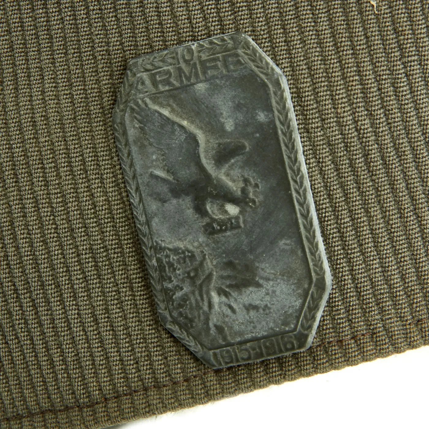 Original Austrian WWI Mountain Infantry Officer M1915 Field Cap with Edelweiss Patch - Landesschützen