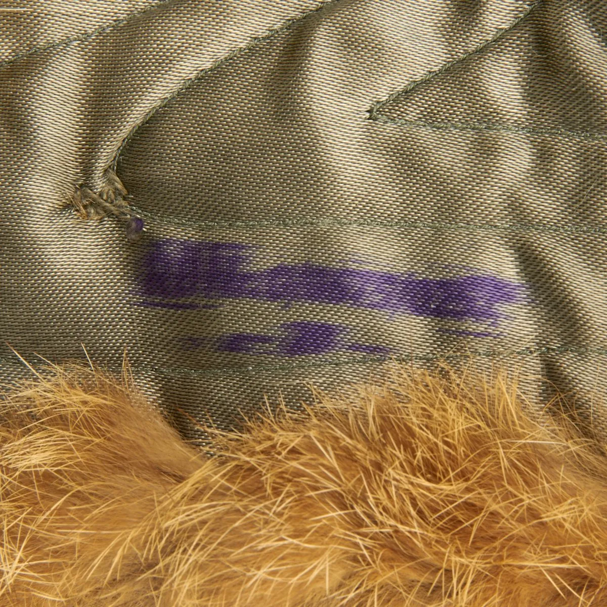 Original German WWII Eastern Front Rabbit Fur Winter Hat - Dated 1943