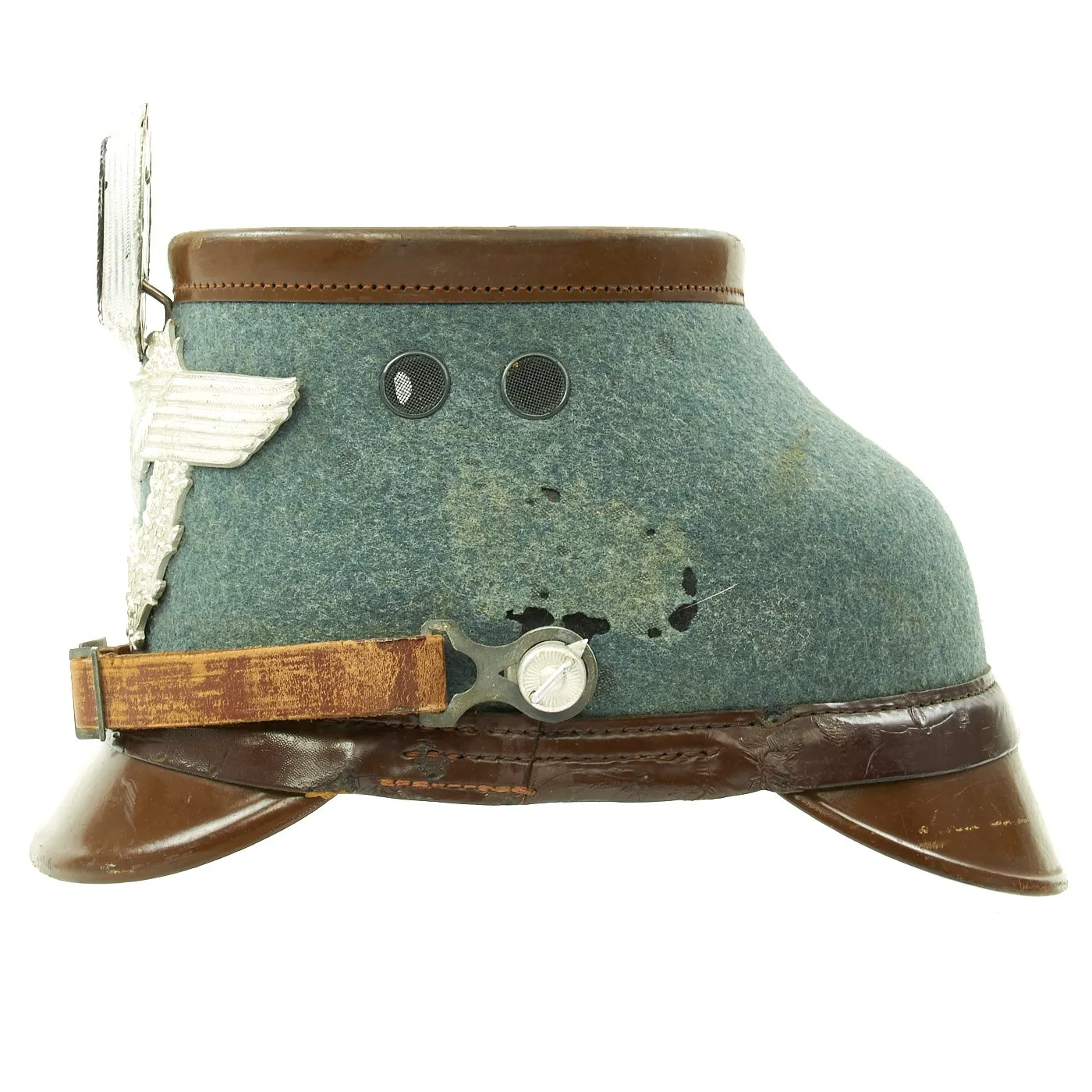 Original German WWII Rural Polizei Shako by Hans Romer - Size 56cm