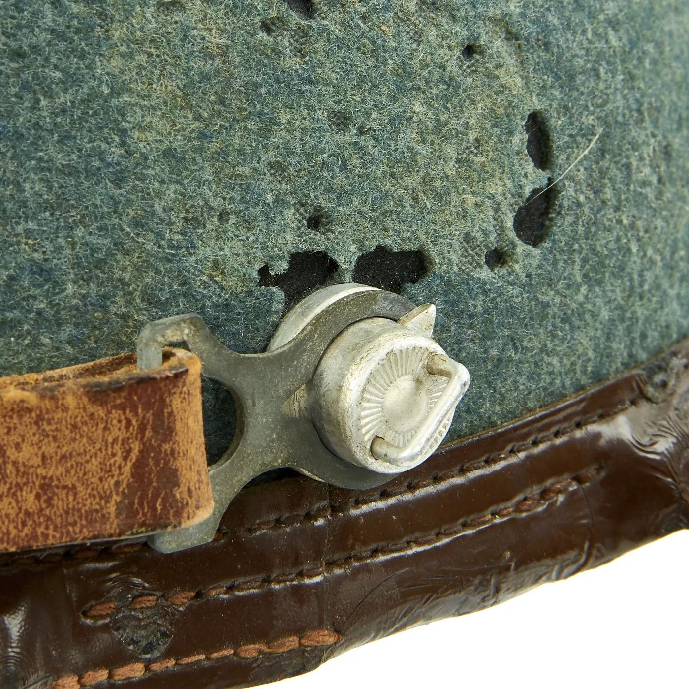 Original German WWII Rural Polizei Shako by Hans Romer - Size 56cm