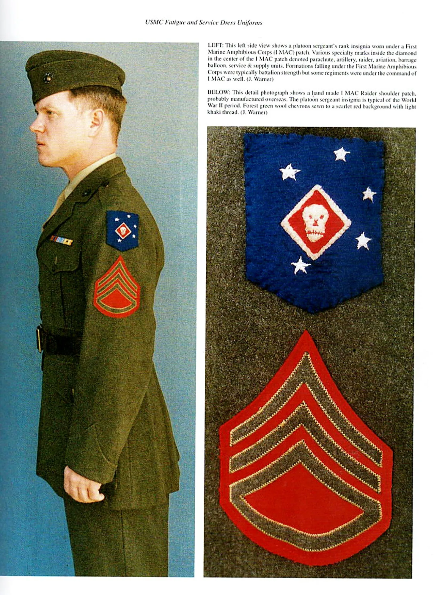Original U.S. WWII Marine Raider USMC First Marine Amphibious Corps (I MAC) Winter Service Dress Uniform - As Seen In Book