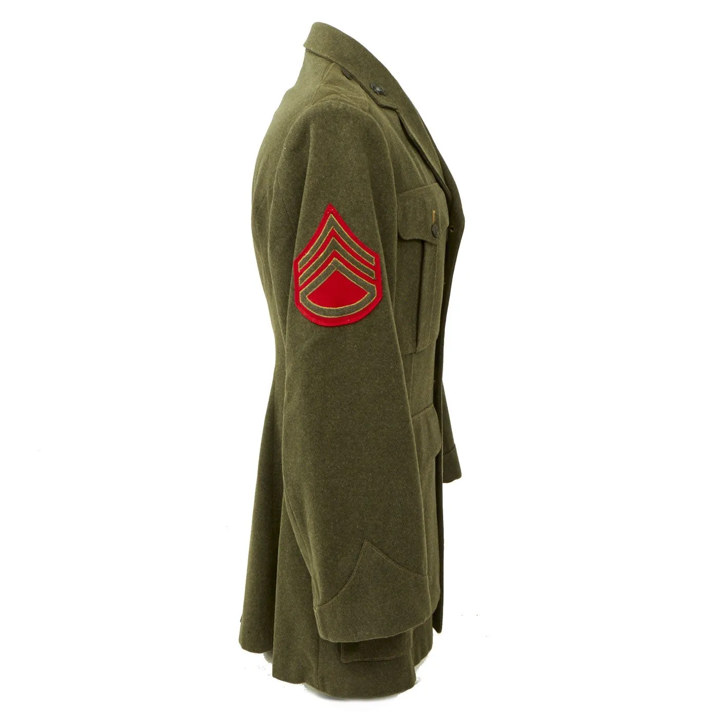 Original U.S. WWII Marine Raider USMC First Marine Amphibious Corps (I MAC) Winter Service Dress Uniform - As Seen In Book
