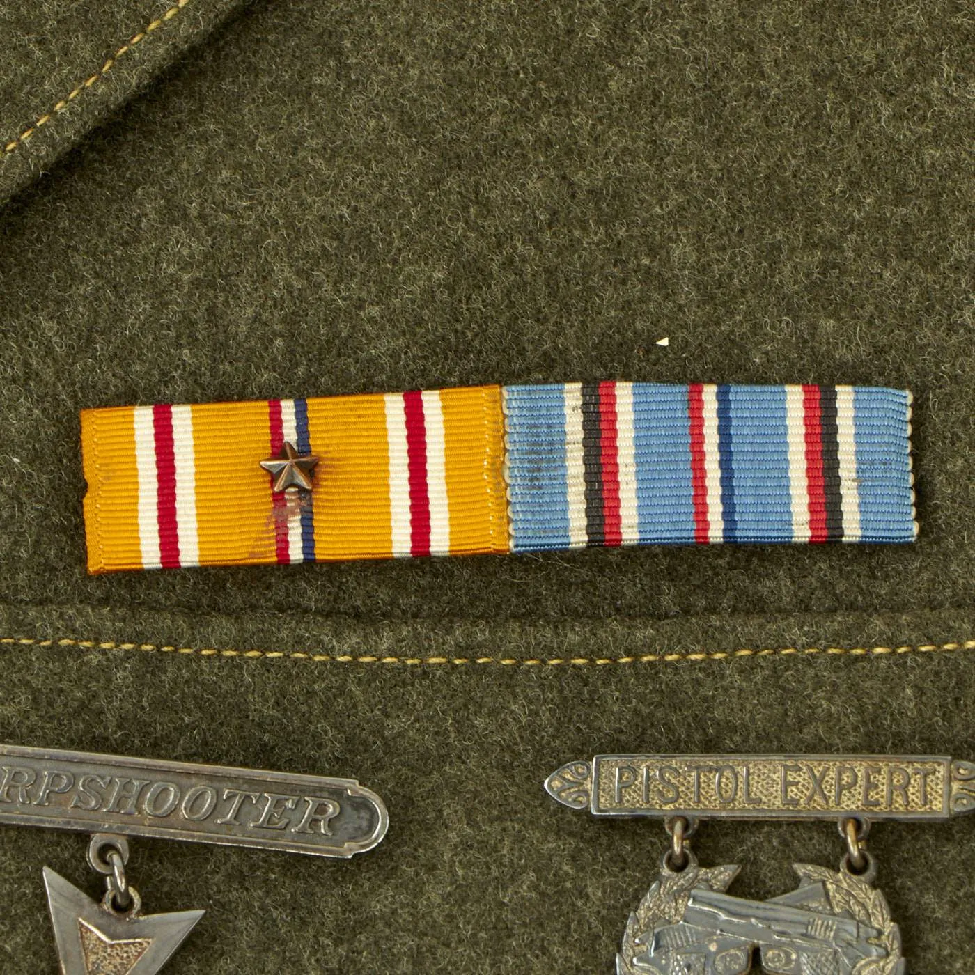 Original U.S. WWII Marine Raider USMC First Marine Amphibious Corps (I MAC) Winter Service Dress Uniform - As Seen In Book