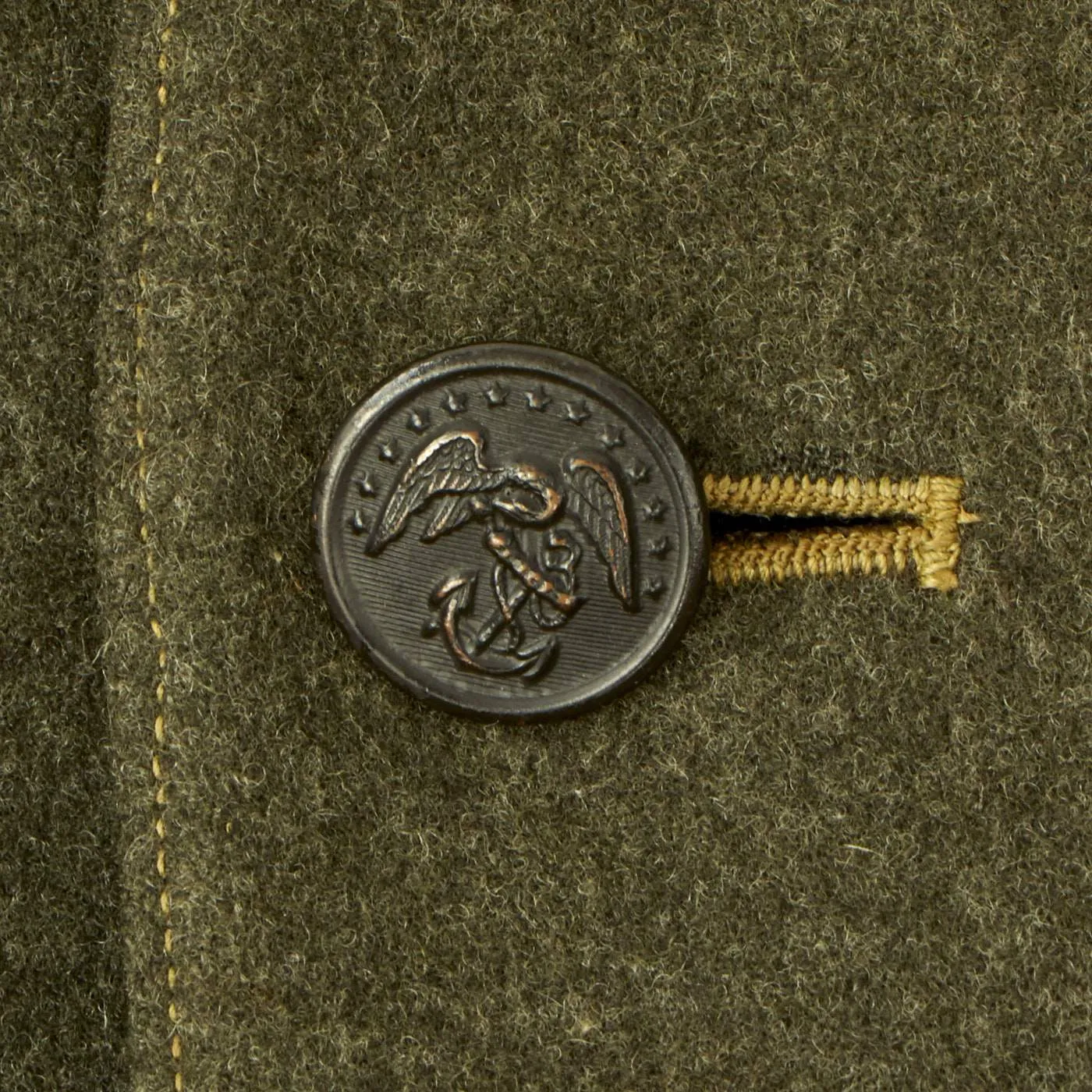 Original U.S. WWII Marine Raider USMC First Marine Amphibious Corps (I MAC) Winter Service Dress Uniform - As Seen In Book