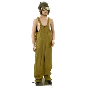 Original U.S. WWII Tanker Set - Coveralls - M38 Helmet - Resistal Goggles