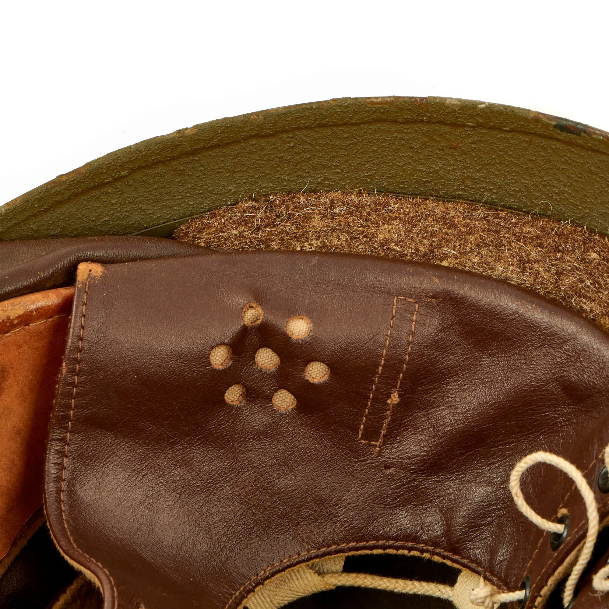 Original WWII British 1944 Dated MkI Dispatch Rider Helmet by Briggs Motor Bodies Ltd. in Unissued Condition