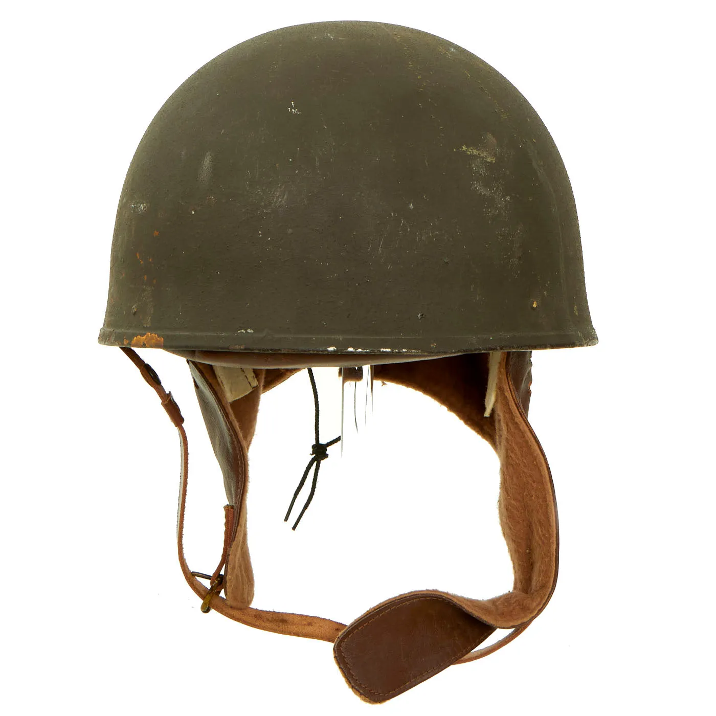 Original WWII British 1945 Dated MkI Dispatch Rider Helmet by Briggs Motor Bodies Ltd. in Unissued Condition!