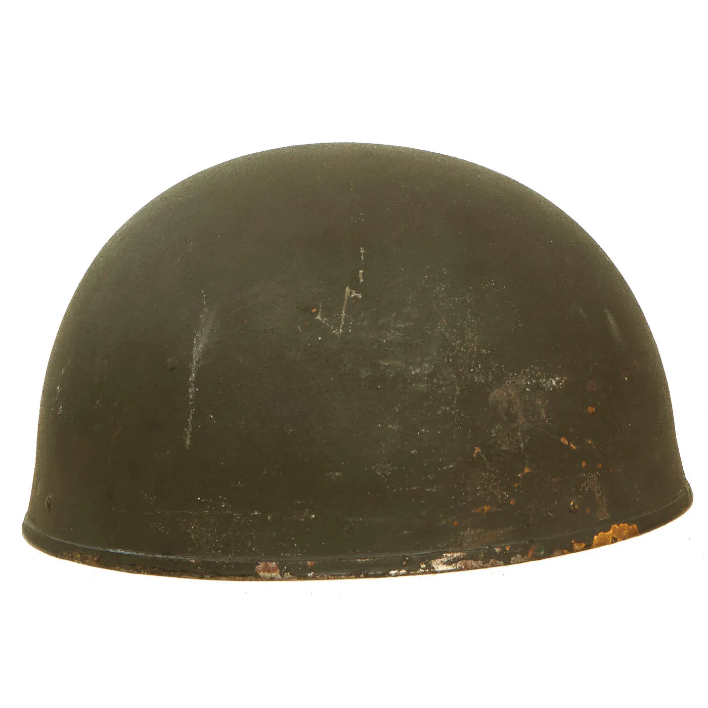 Original WWII British 1945 Dated MkI Dispatch Rider Helmet by Briggs Motor Bodies Ltd. in Unissued Condition!