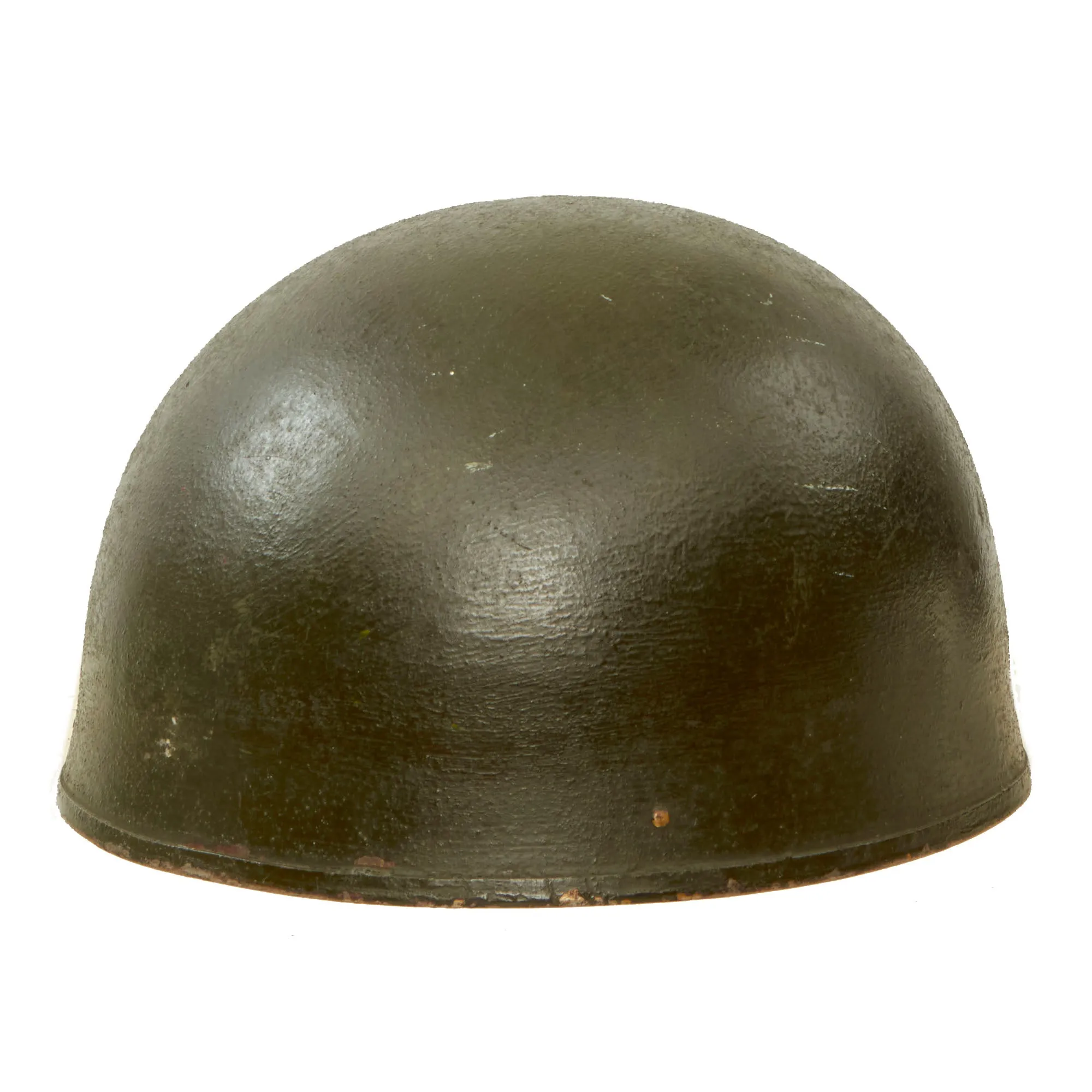 Original WWII British 1945 Dated MkI Dispatch Rider Helmet by Briggs Motor Bodies Ltd. - Size 7