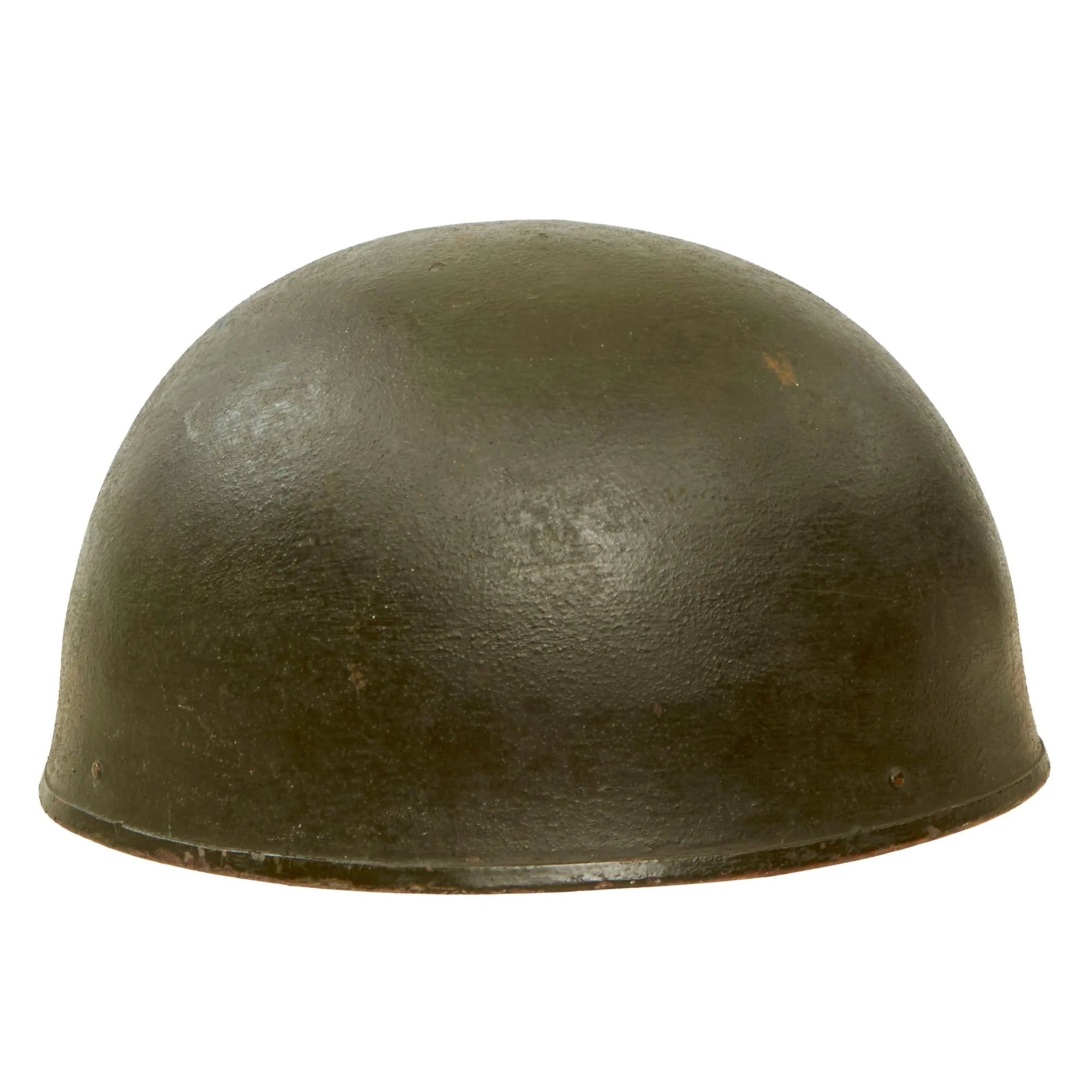 Original WWII British 1945 Dated MkI Dispatch Rider Helmet by Briggs Motor Bodies Ltd. - Size 7