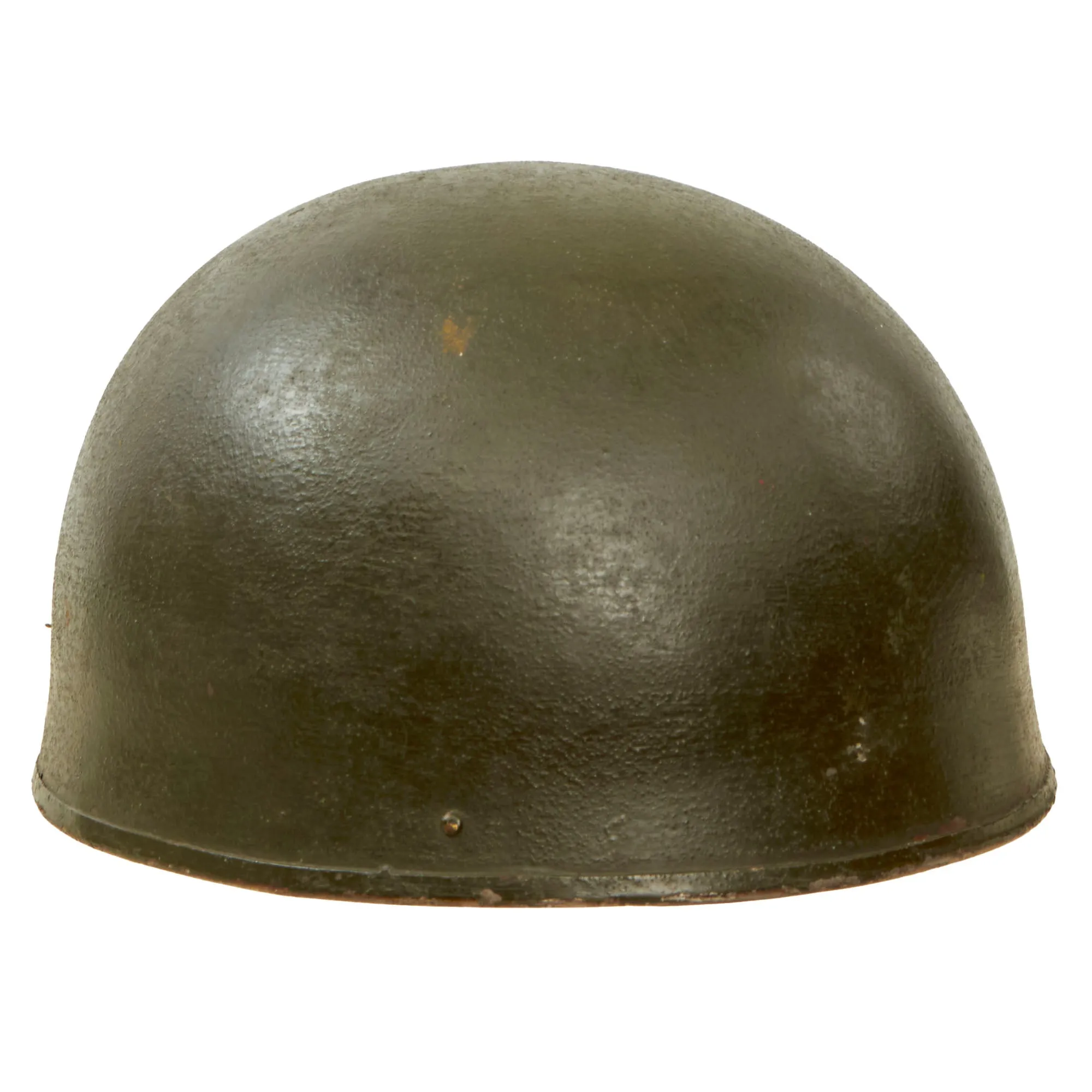 Original WWII British 1945 Dated MkI Dispatch Rider Helmet by Briggs Motor Bodies Ltd. - Size 7