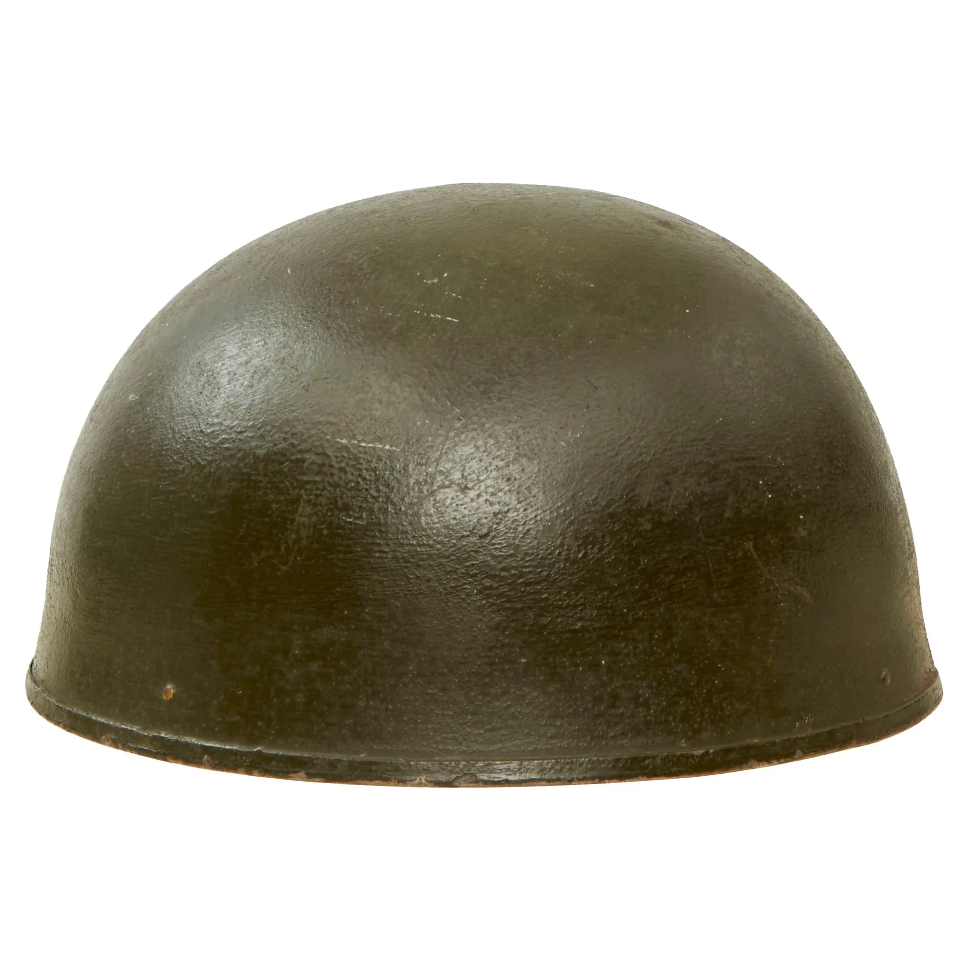 Original WWII British 1945 Dated MkI Dispatch Rider Helmet by Briggs Motor Bodies Ltd. - Size 7