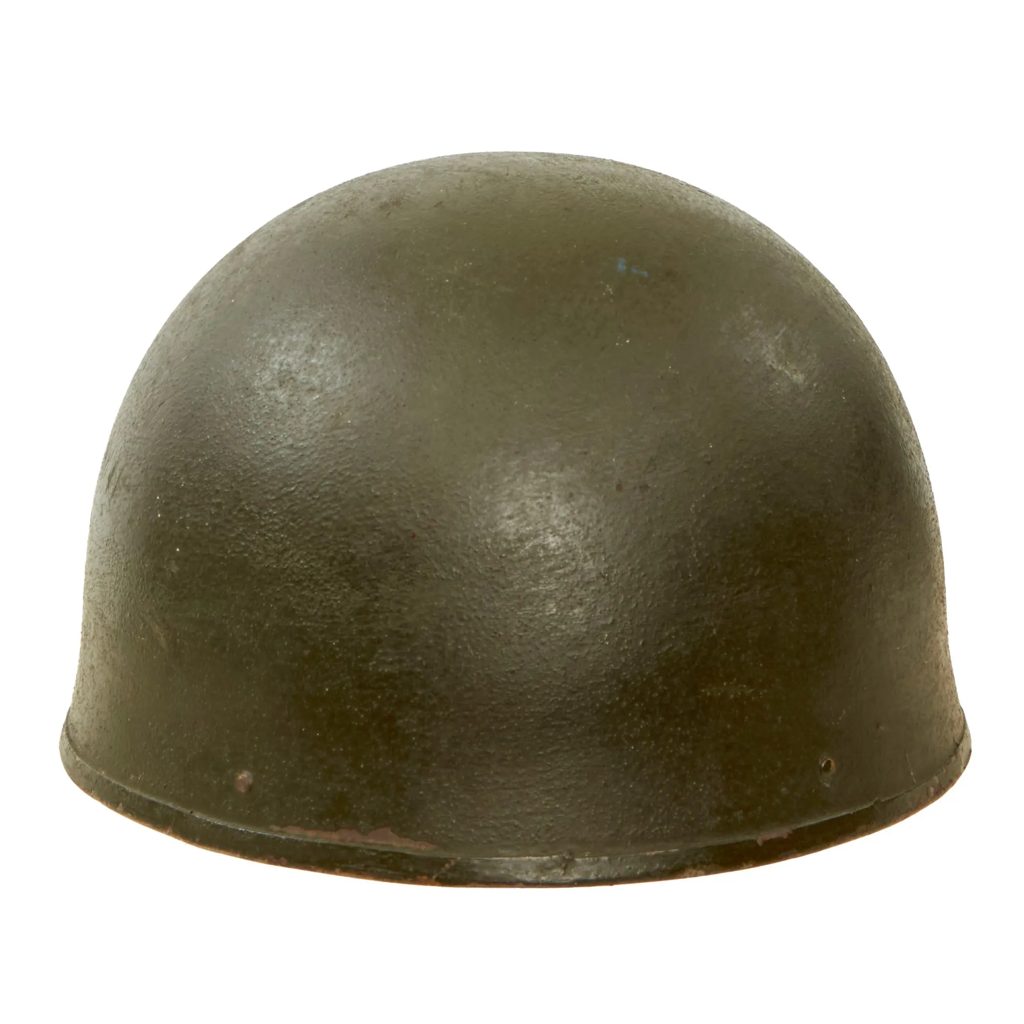 Original WWII British 1945 Dated MkI Dispatch Rider Helmet by Briggs Motor Bodies Ltd. - Size 7