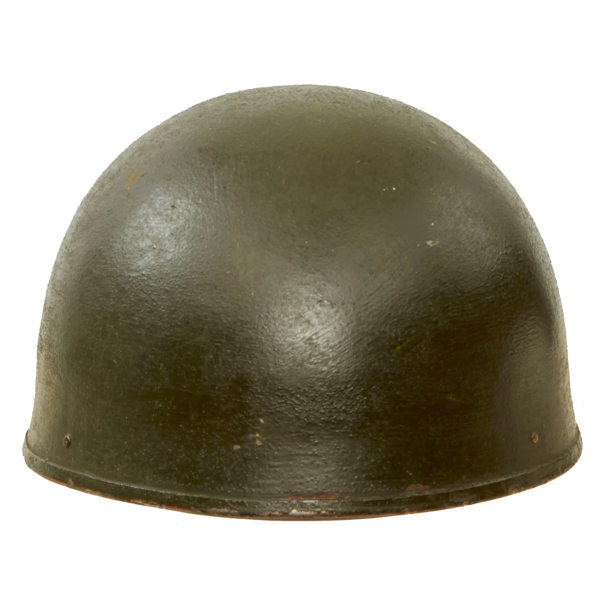 Original WWII British 1945 Dated MkI Dispatch Rider Helmet by Briggs Motor Bodies Ltd. - Size 7