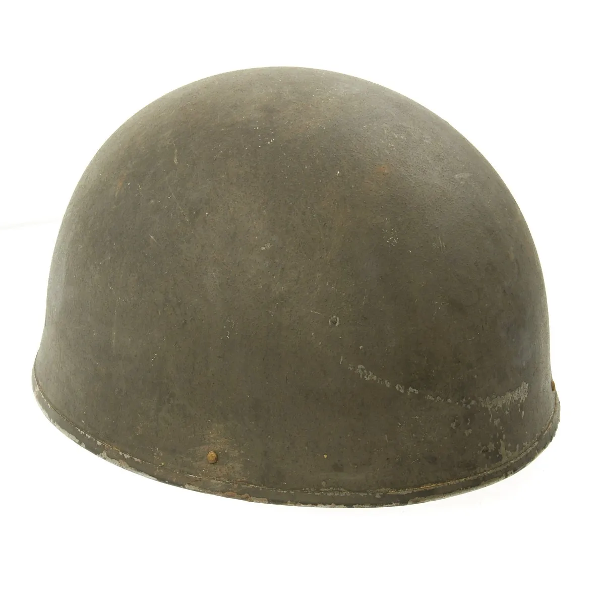 Original WWII British MkI Dispatch Rider Helmet by Briggs Motor Bodies in Size 7 -  dated 1945
