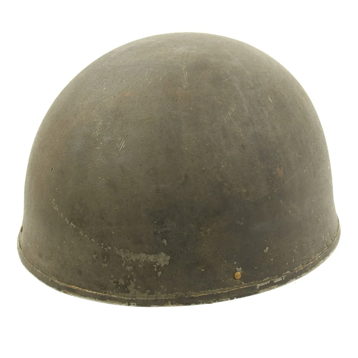 Original WWII British MkI Dispatch Rider Helmet by Briggs Motor Bodies in Size 7 -  dated 1945