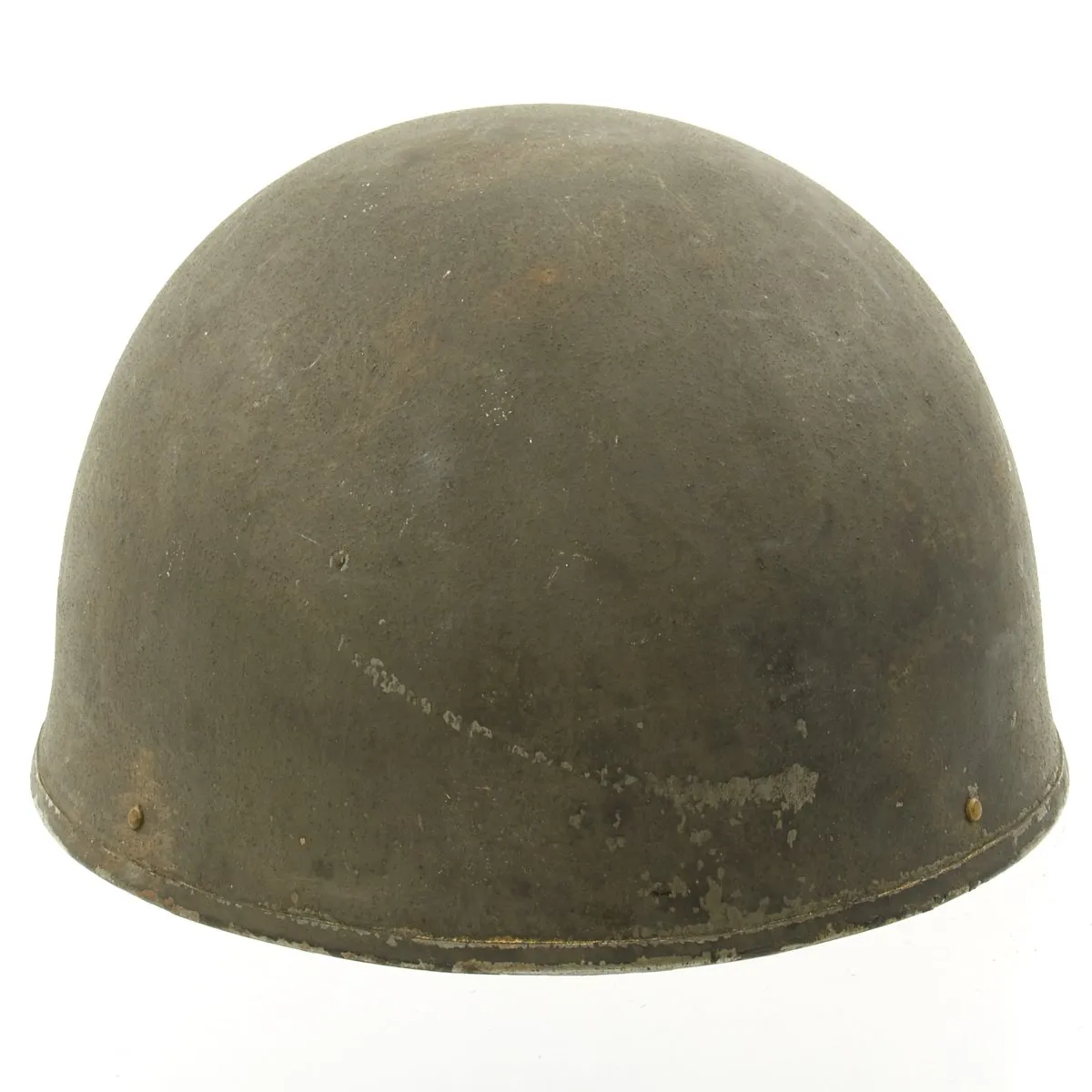 Original WWII British MkI Dispatch Rider Helmet by Briggs Motor Bodies in Size 7 -  dated 1945