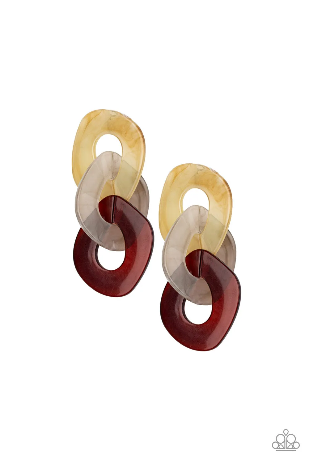 Paparazzi Boardroom Babe Earrings Multi
