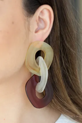 Paparazzi Boardroom Babe Earrings Multi