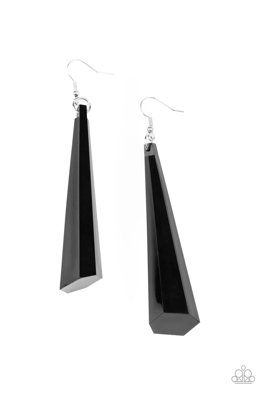 Paparazzi Break The Ice Earrings Black