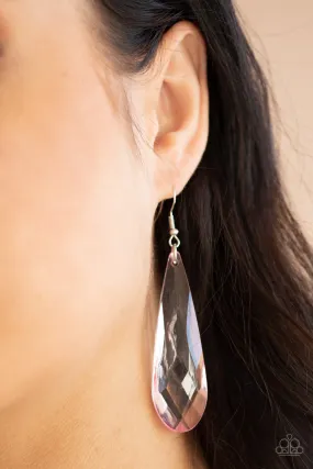 Paparazzi Crystal Crowns Earrings Pink