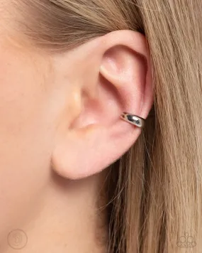Paparazzi Earring ~ Classic Cuff - Silver