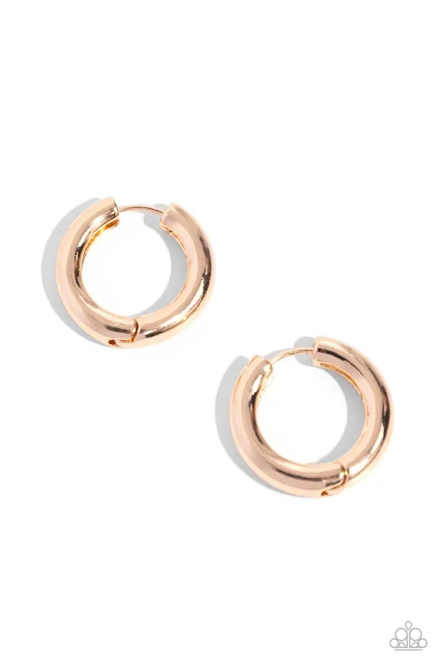 Paparazzi Earring ~ The New Classic - Gold