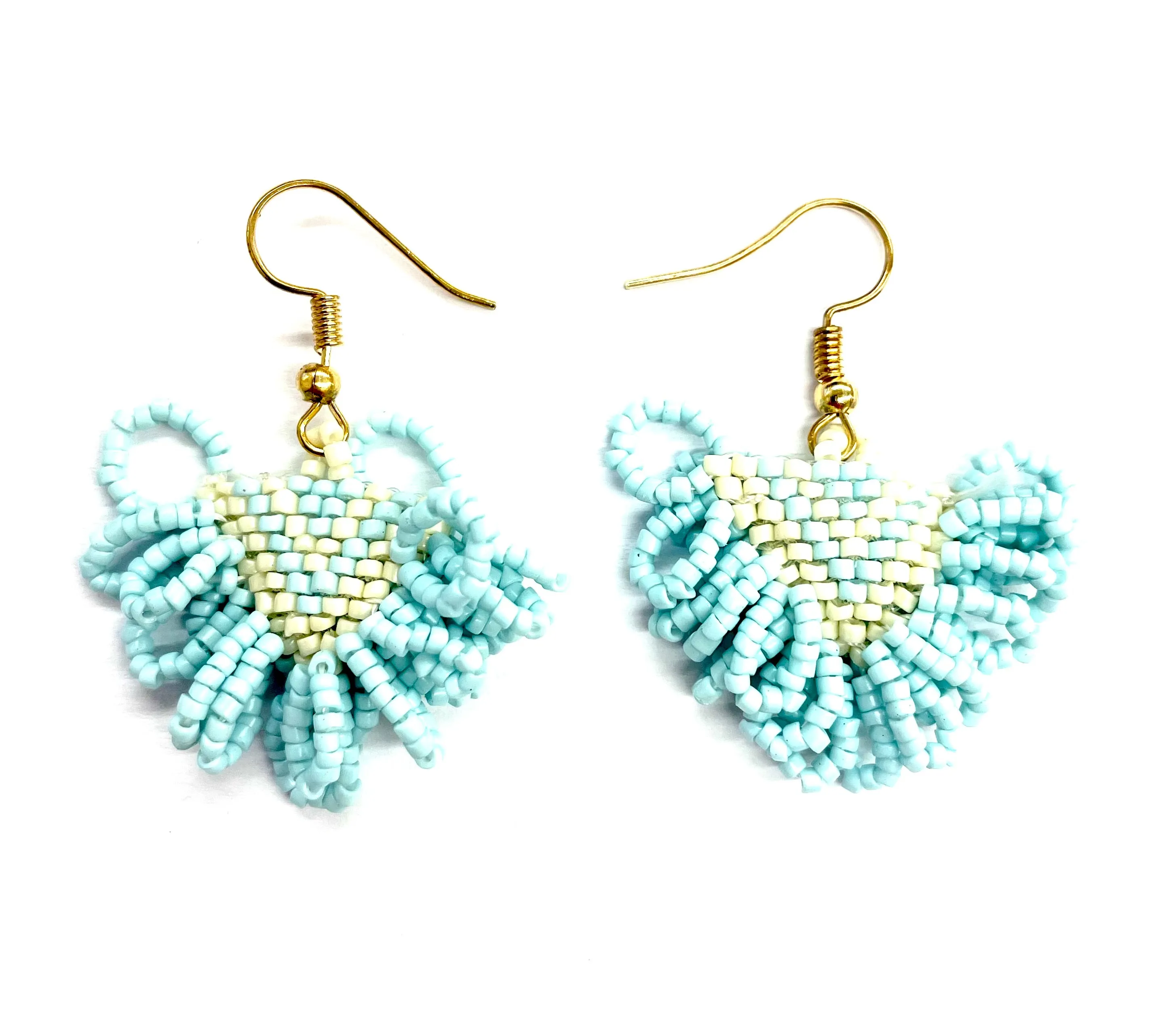 Pearl Ruffle Ear - Light Blue